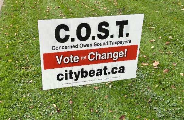 COST lawn sign